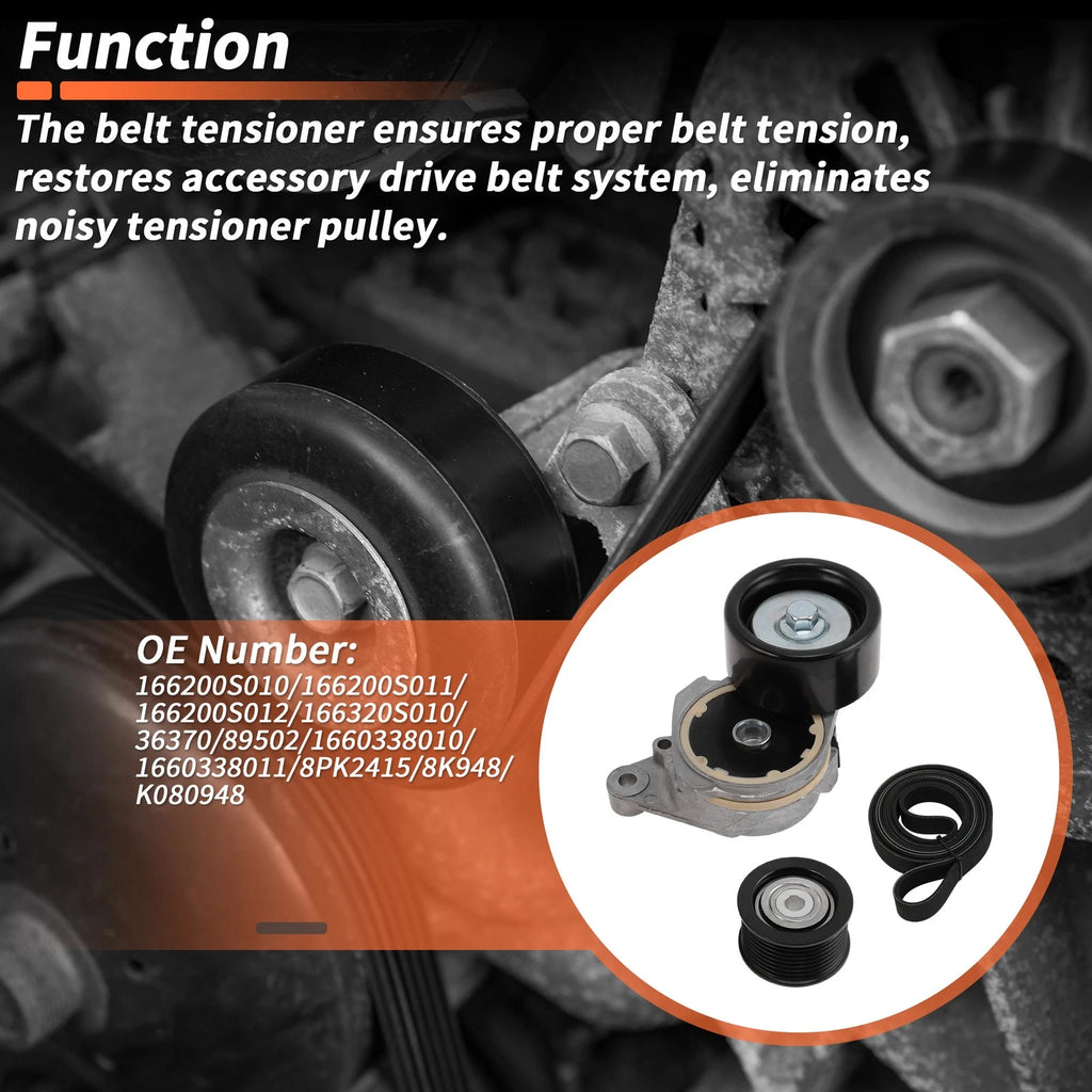 Drive Belt Tensioner Kit Replacement for Lexus GX460 4.6L (2010–2018)