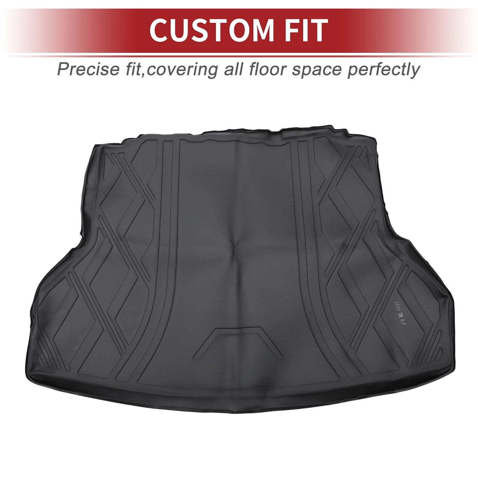 Cargo Liner Rear Trunk Mat for Hyundai Elantra 2017–2020 Diamond Pattern