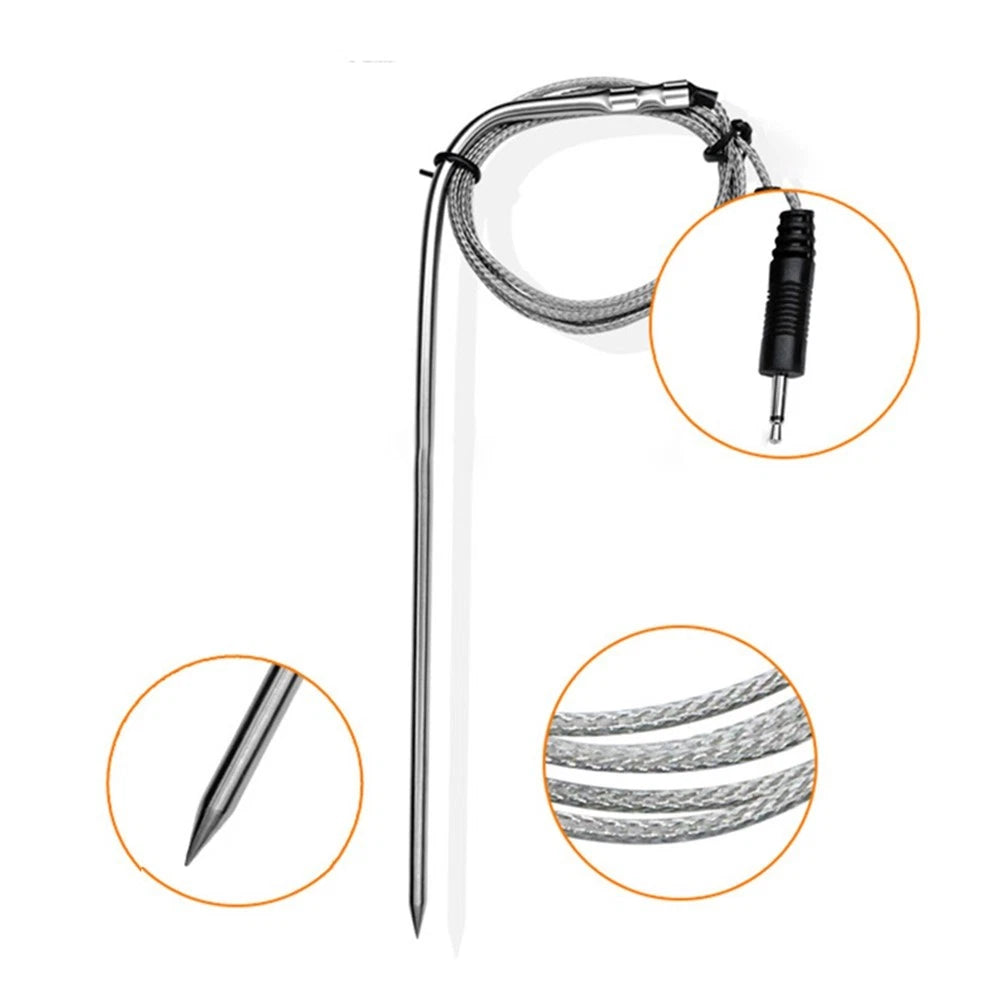 3X BBQ Thermometer Replacement Probe Sensor for 0-300C Monitoring