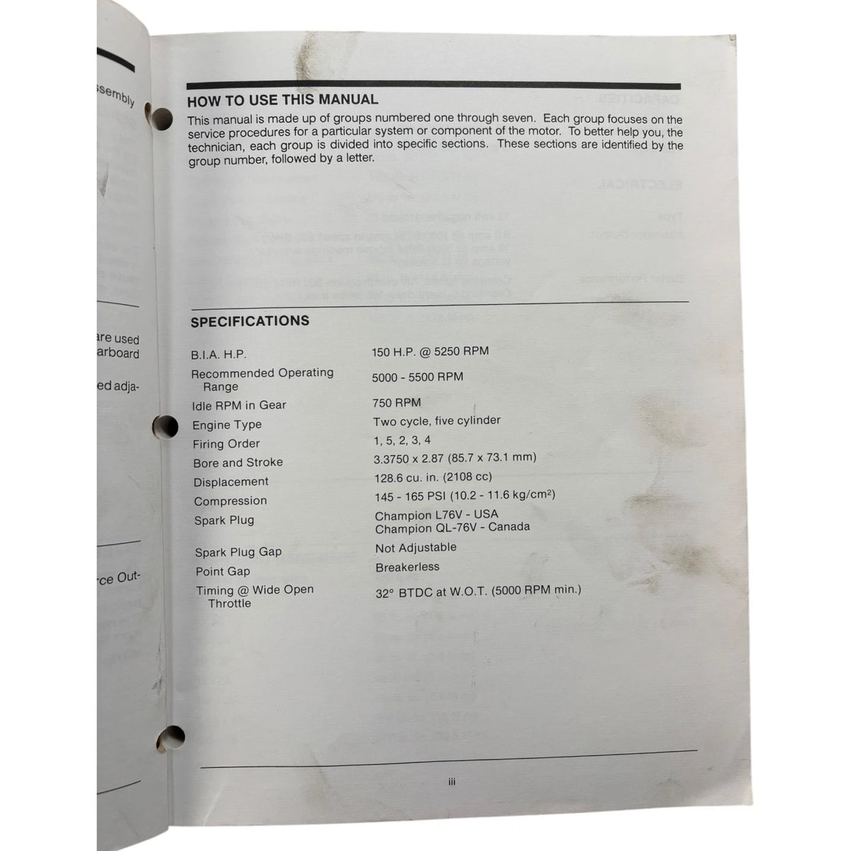 Service Manual for Force Outboards 150 HP (1991–1994) 90-823268
