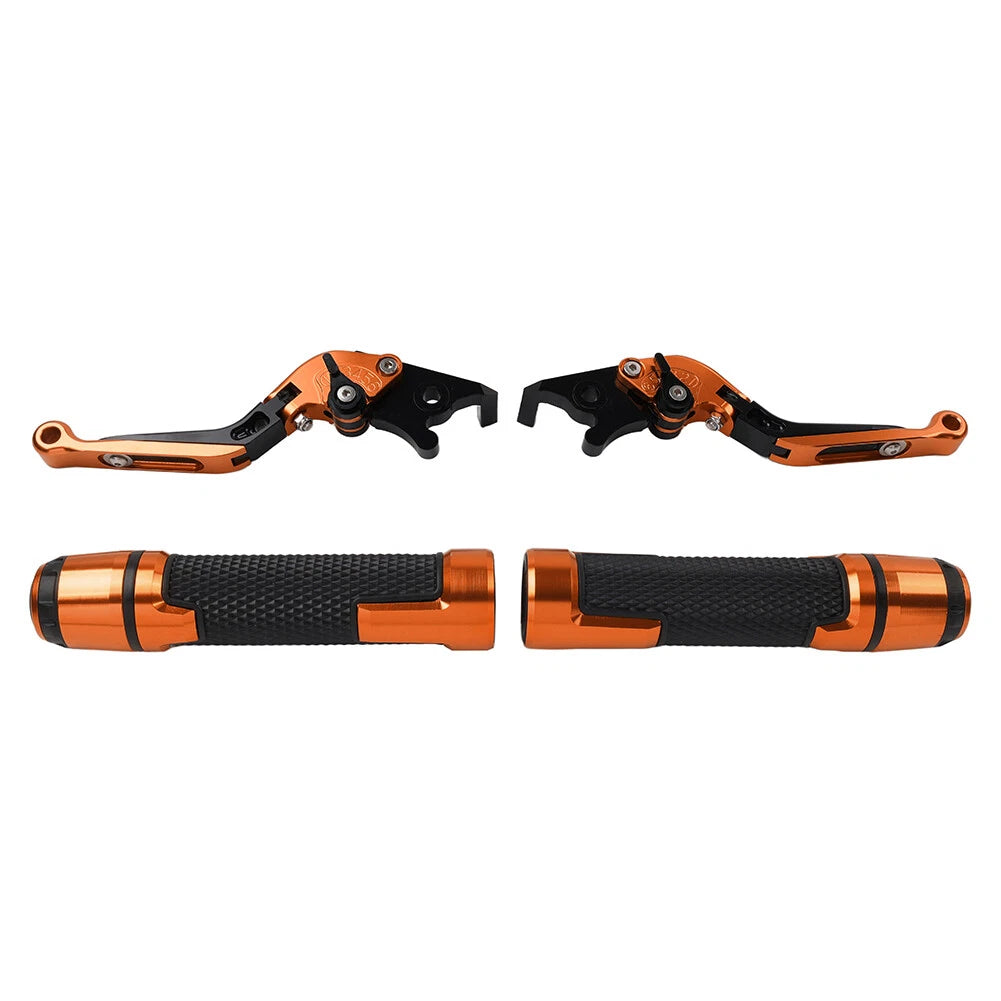 Set of 2 Orange Extendable Brake Clutch Levers for BMW S1000R S1000RR