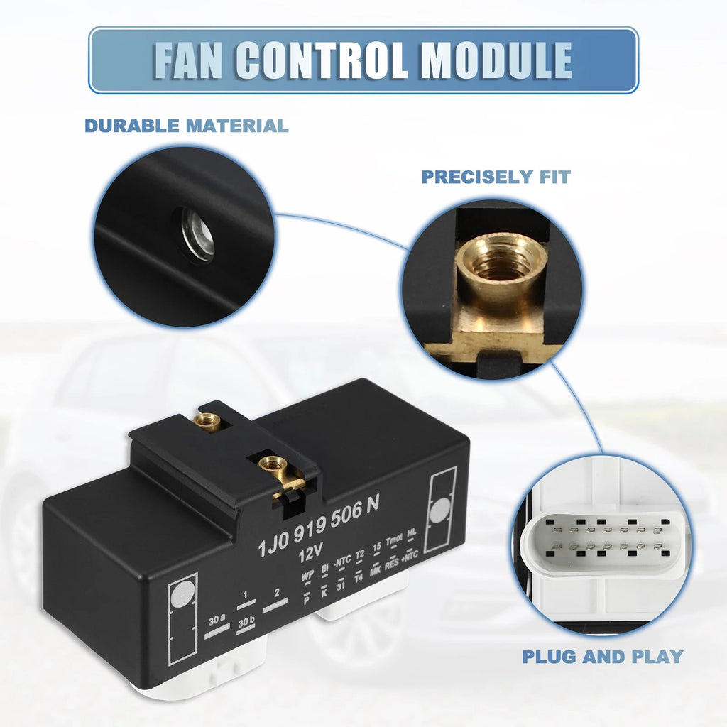 Radiator Fan Control Module for Volkswagen Golf 2002–2005