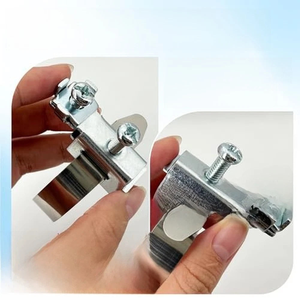 2pcs Grounding Clips 8-52mm for Securing Grounding Strips on Round Pipes