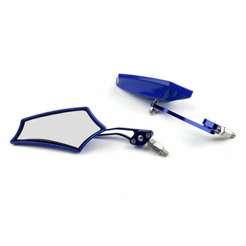Rear View Mirrors 8mm 10mm for Motorcycle Chopper Cruiser Dirt Bike (T9)