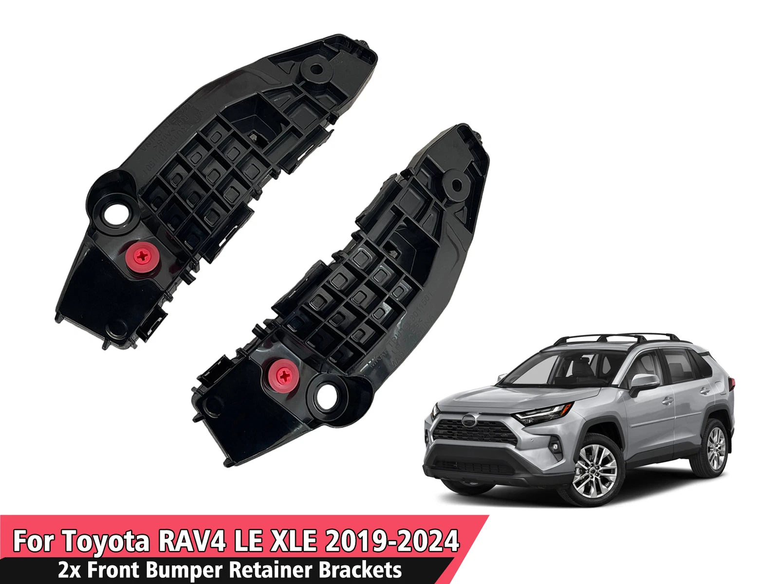 Front Left ABS Bumper Retainer Support Bracket for Toyota RAV4 (2019–2024)