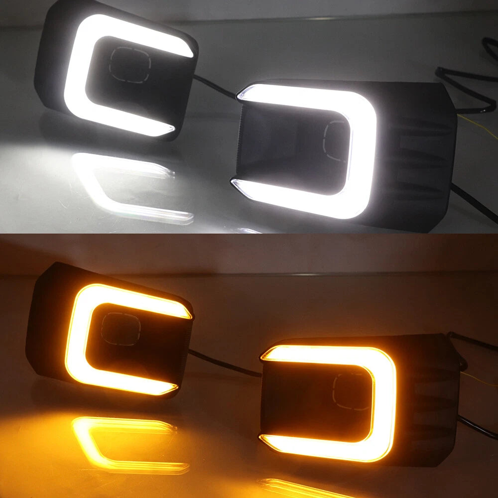 2X LED Fog Lamp DRL for Toyota Hilux Rogue (2020–2023)