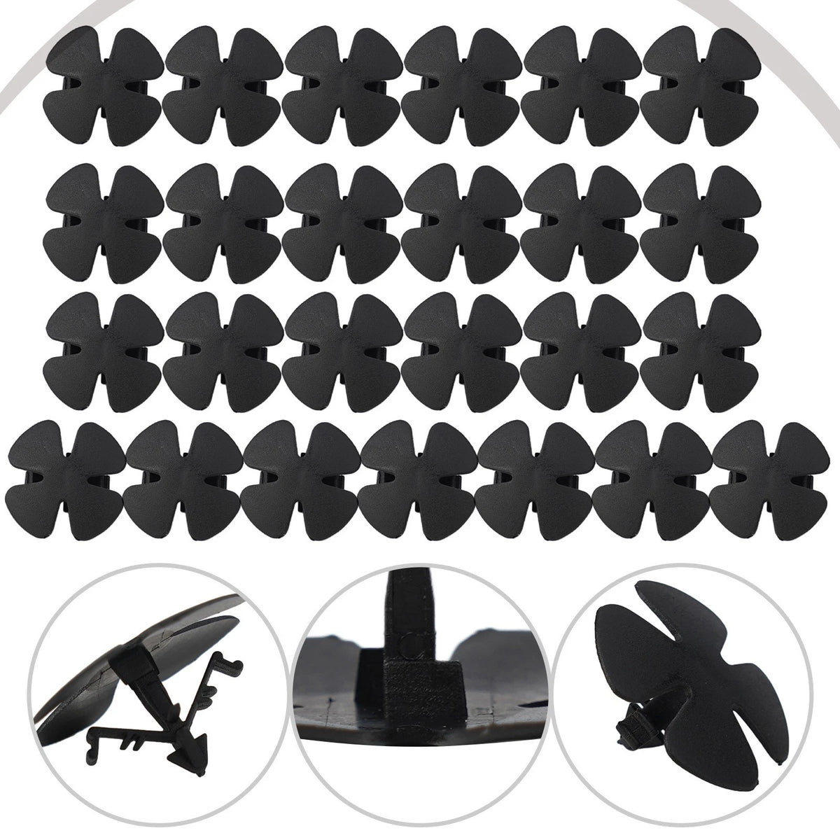 25 Pcs Hood Insulation Retainers for Civic (2012–2023) Clip Rivets Fastener