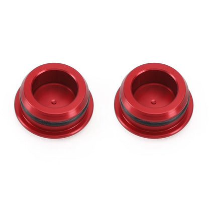CNC Aluminum Side Frame Plugs Bolt for Kawasaki Ninja 400 250R (2018–2022) RED LD