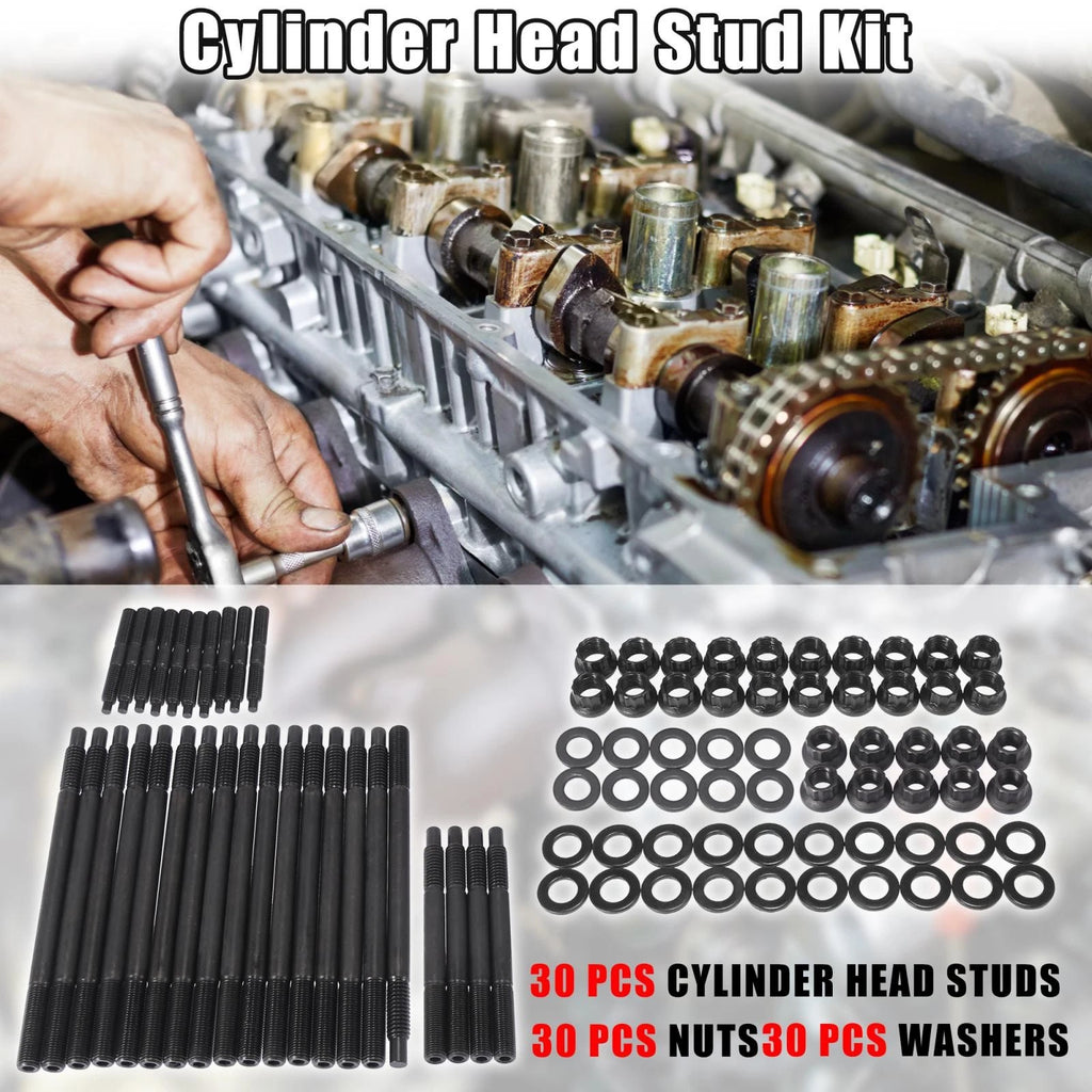Cylinder Head Stud Kit Replacement for Chevy LS1 LQ9 4.8 5.3 5.7 (1997–2003)