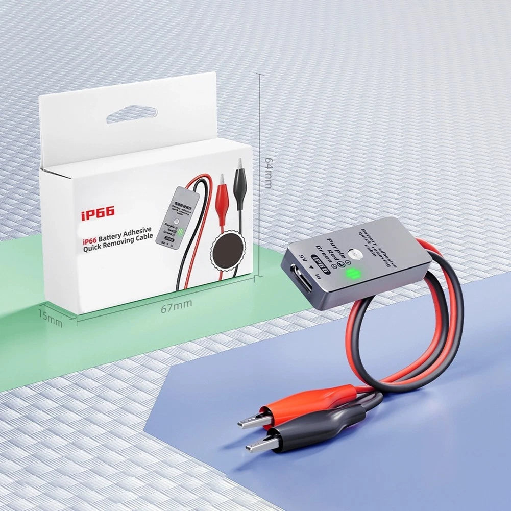 Battery Glue Removal Cable IP66 with LED Status