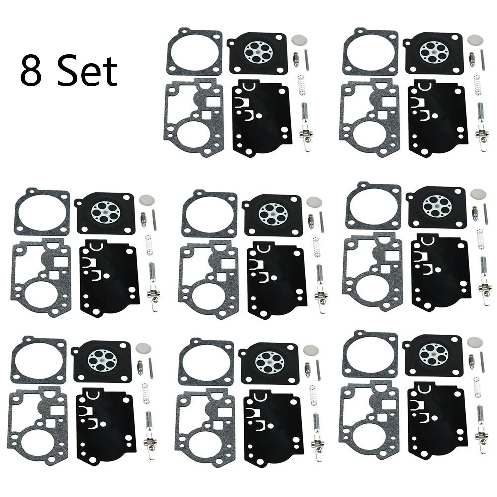 Set of 8 Carburetor Diaphragm Gasket Kit for ZAMA RB-156 C1U-W43 C1U-W45