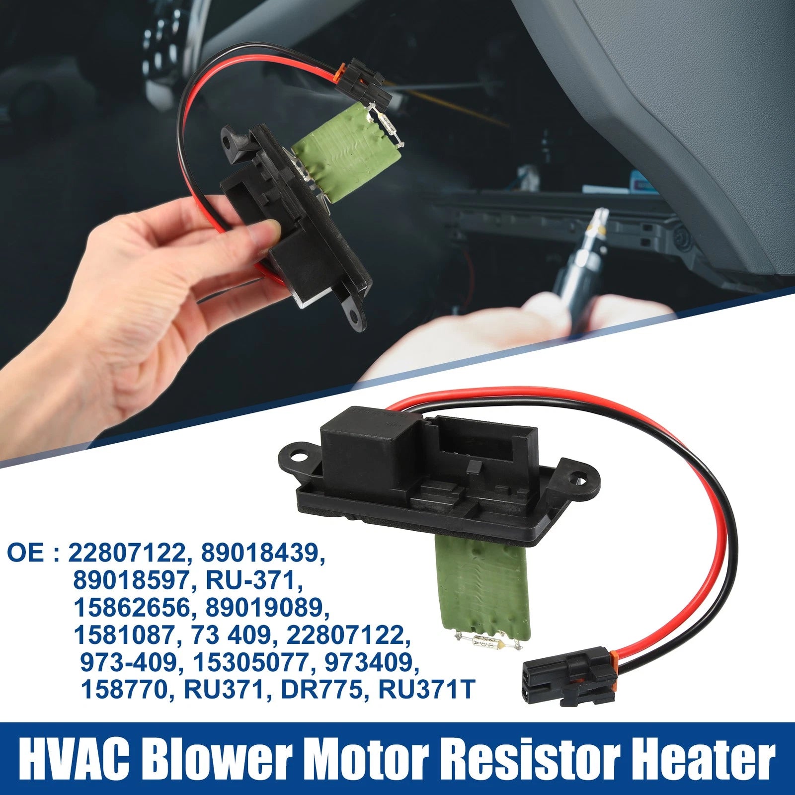 HVAC Blower Motor Resistor Heater Replacement for Chevrolet Silverado 1999-2006