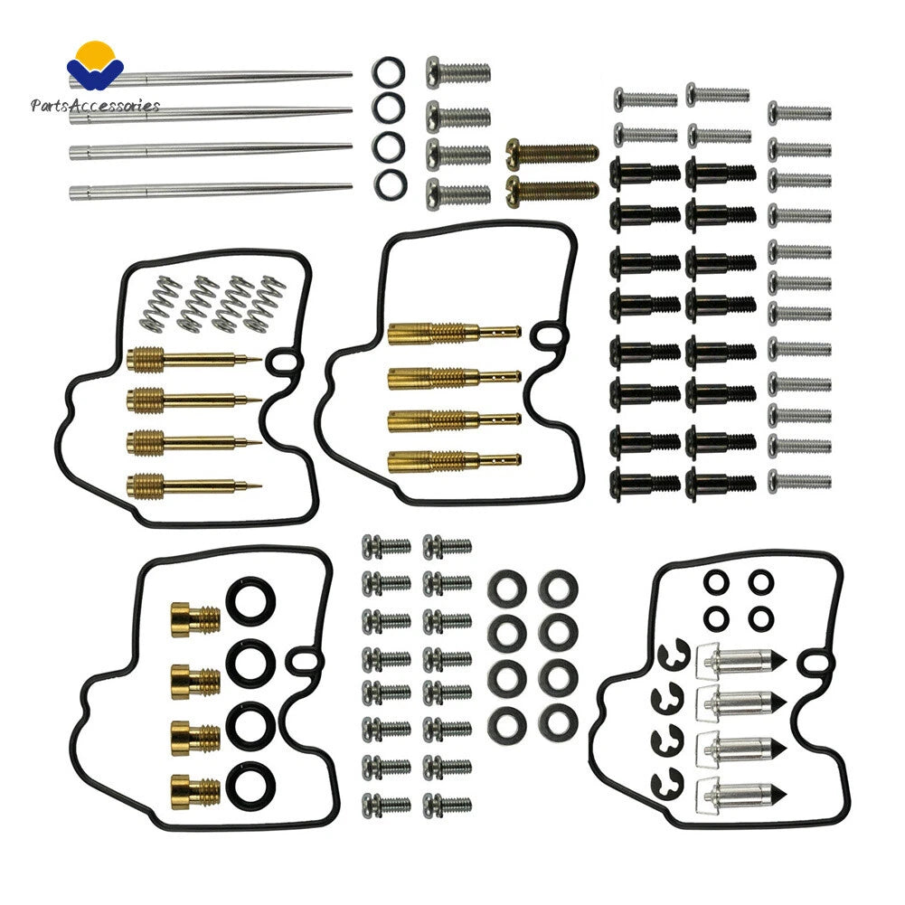 4X Carburetor Repair Rebuild Kit for Yamaha YZF R6 600 (1999–2002)