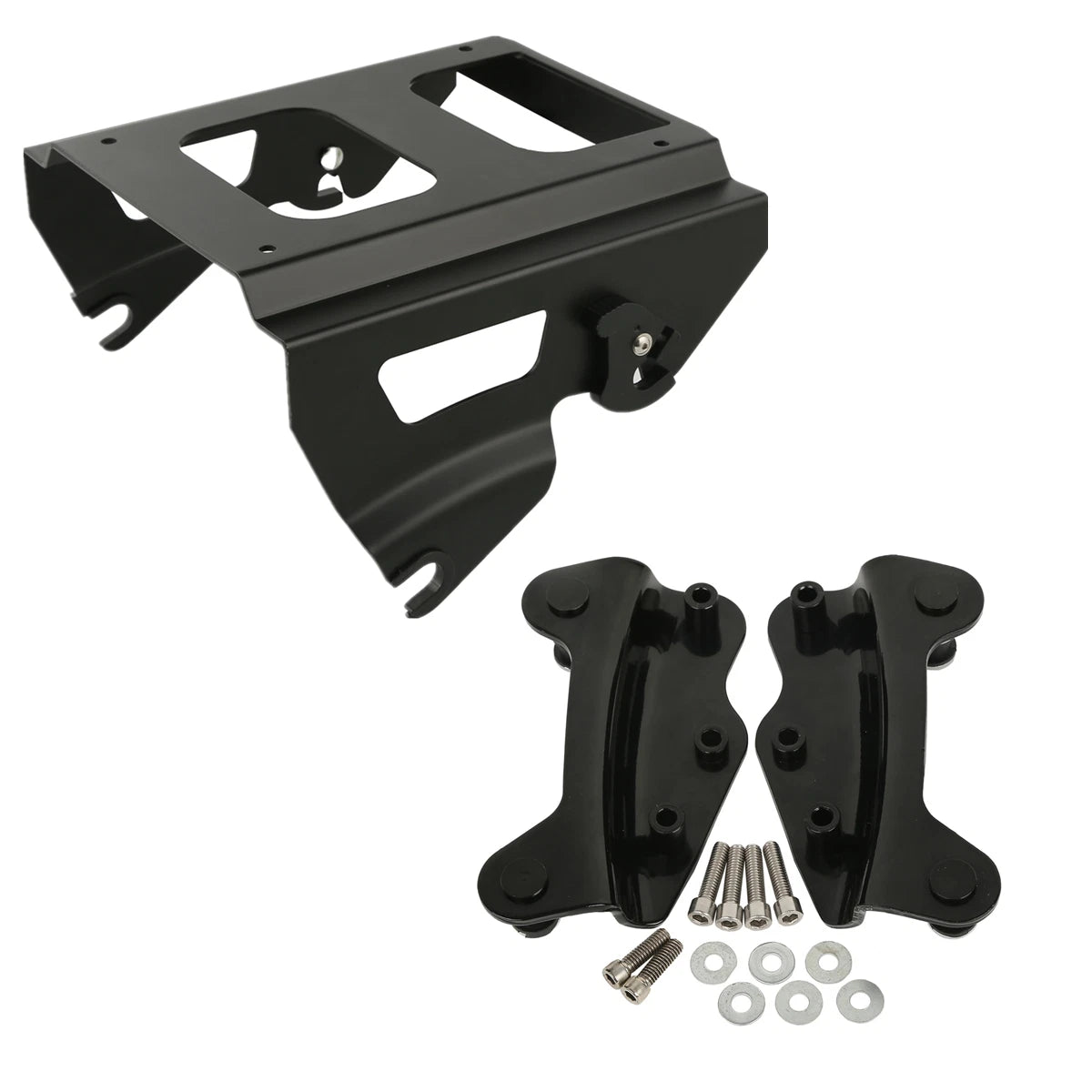 Solo Pack Mount Rack with Docking Kit for Harley Electra Glide (2009–2013)