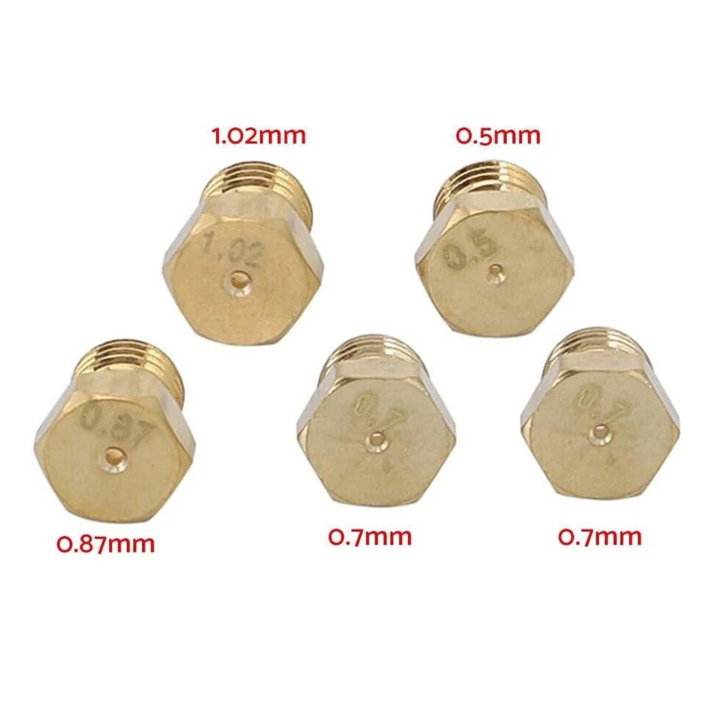 Set of 5 LPG Gas Jets for Enhanced Performance