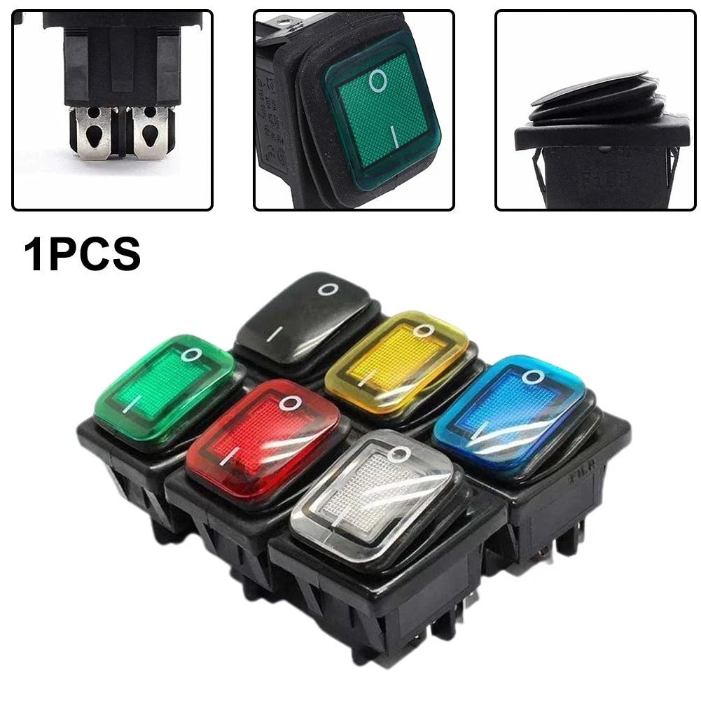 Rocker Switch DPST for Heavy Duty Motor Loads (Rectangular Applications)