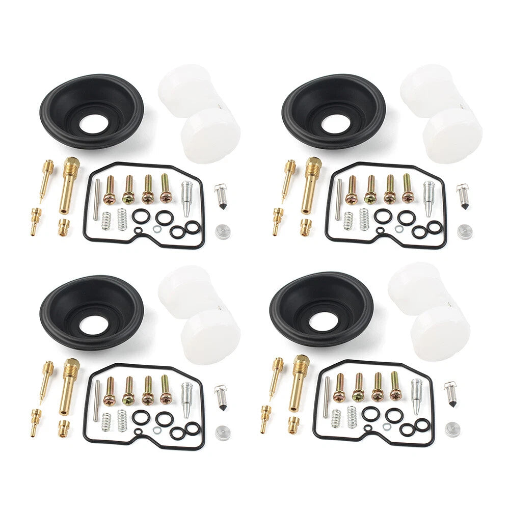 Carburetor Repair Kit Diaphragm Float 4 sets For For Kawasaki ZX600 A 1985-1987