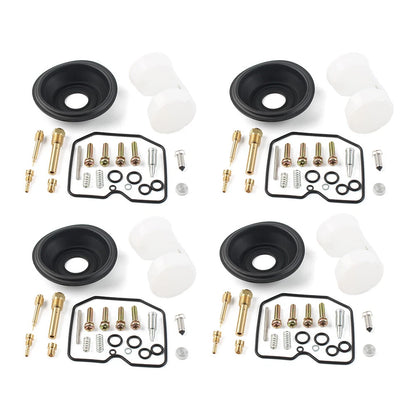 Carburetor Repair Kit Diaphragm Float 4 sets For For Kawasaki ZX600 A 1985-1987