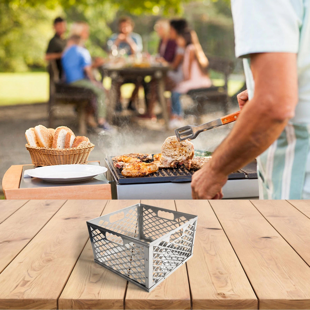 Replacement Firebox Basket Grill for Outdoor Cooking