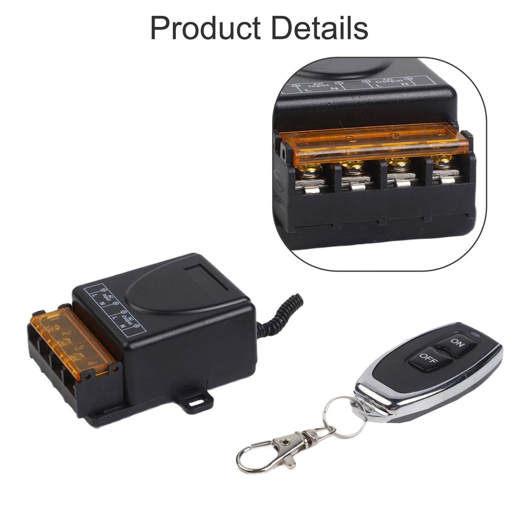 433MHz Wireless Remote Switch for Lighting Motor and Door Systems (AC 220V)