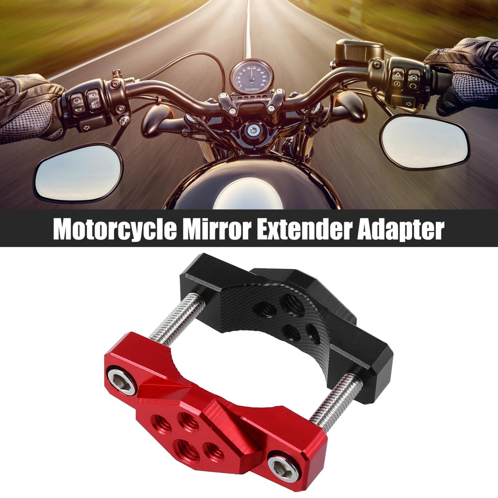 Motorcycle Light Holder Handlebar Mount Bracket Clamp 17 42mm for Universal (—)