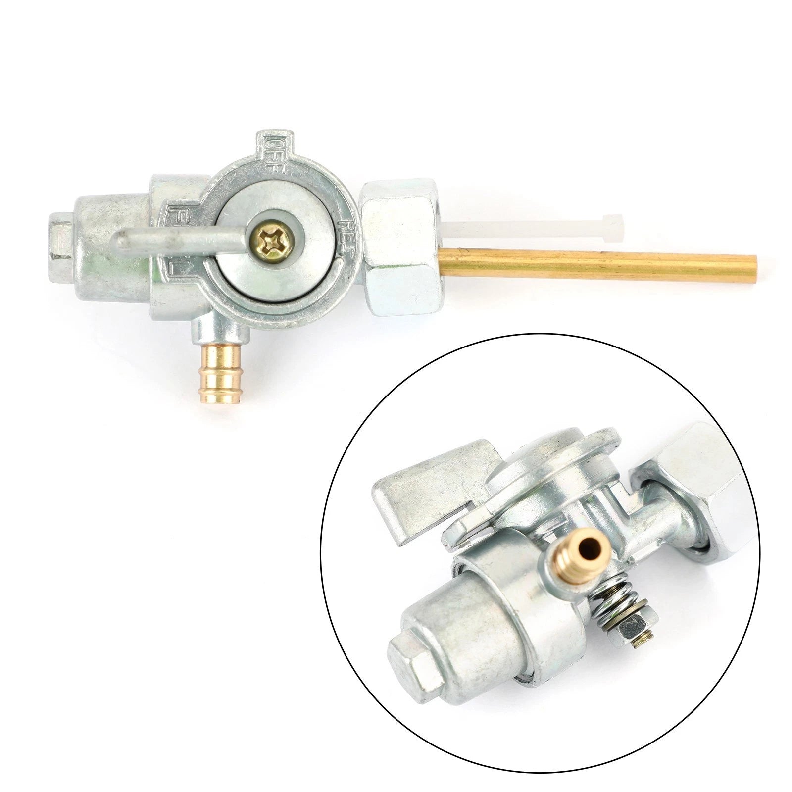 Fuel Valve Petcock for Yamaha YG5 YG1 YZ80 L5T RX50 DT80 TY80 (1970–1980) 367-24500-04
