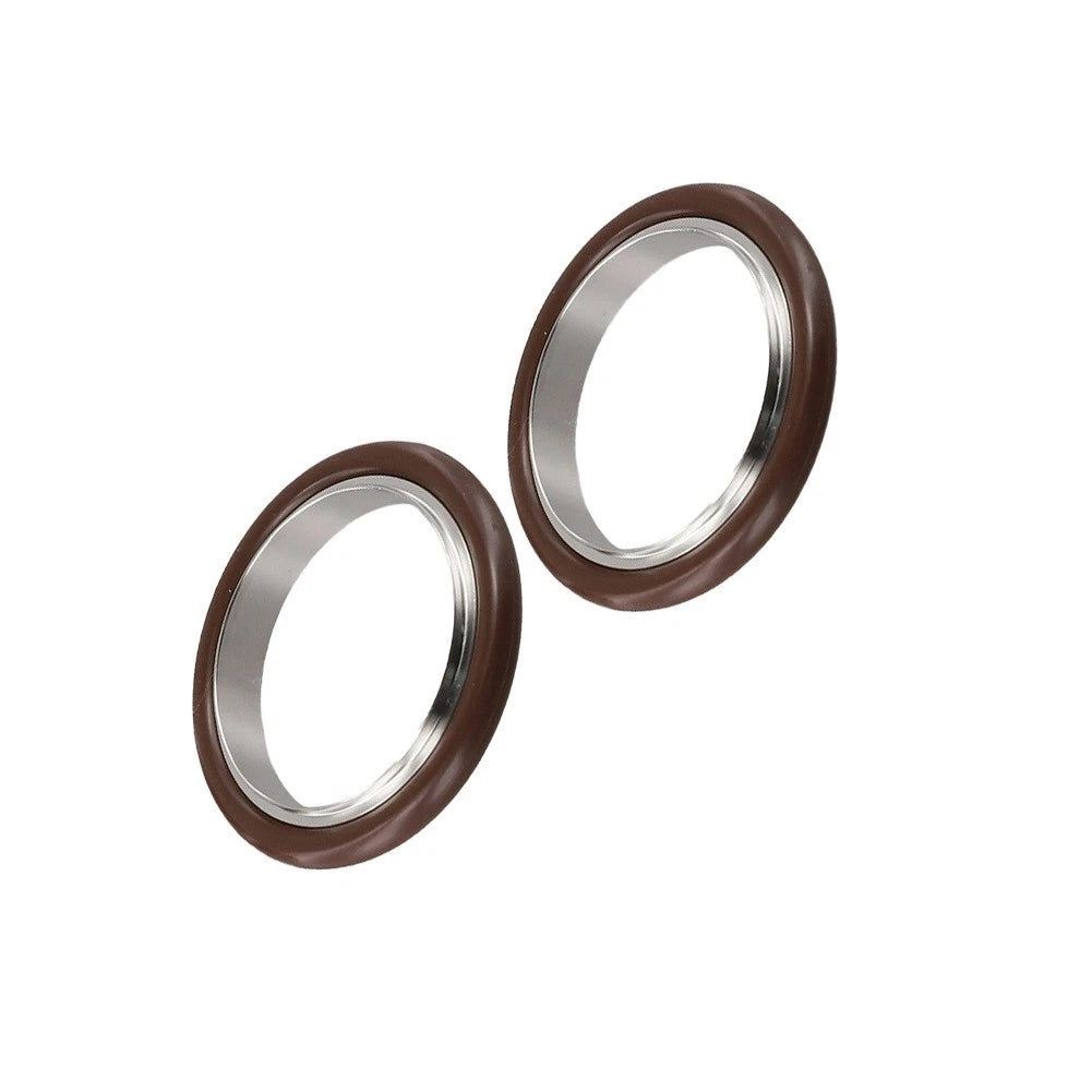 2PCS KF40 Vacuum Center Ring with O Ring for Vacuum Clamp Parts