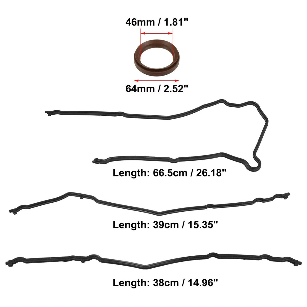 Timing Cover Seal Gaskets Set Replacement for Ford E-150 E-250 F-150 (2011–2014)