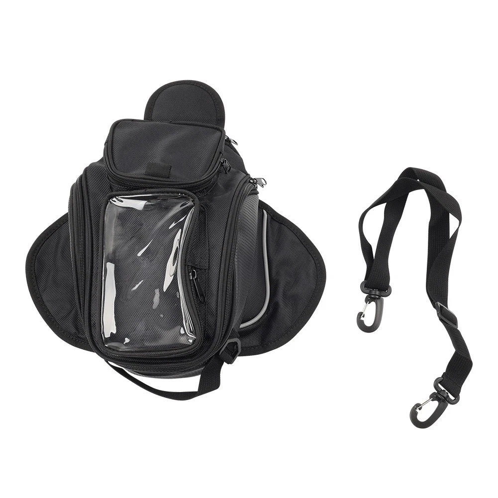 Front Fuel Tank Bag for Universal Motorcycle (1PC) - Touchable Navigation, Black