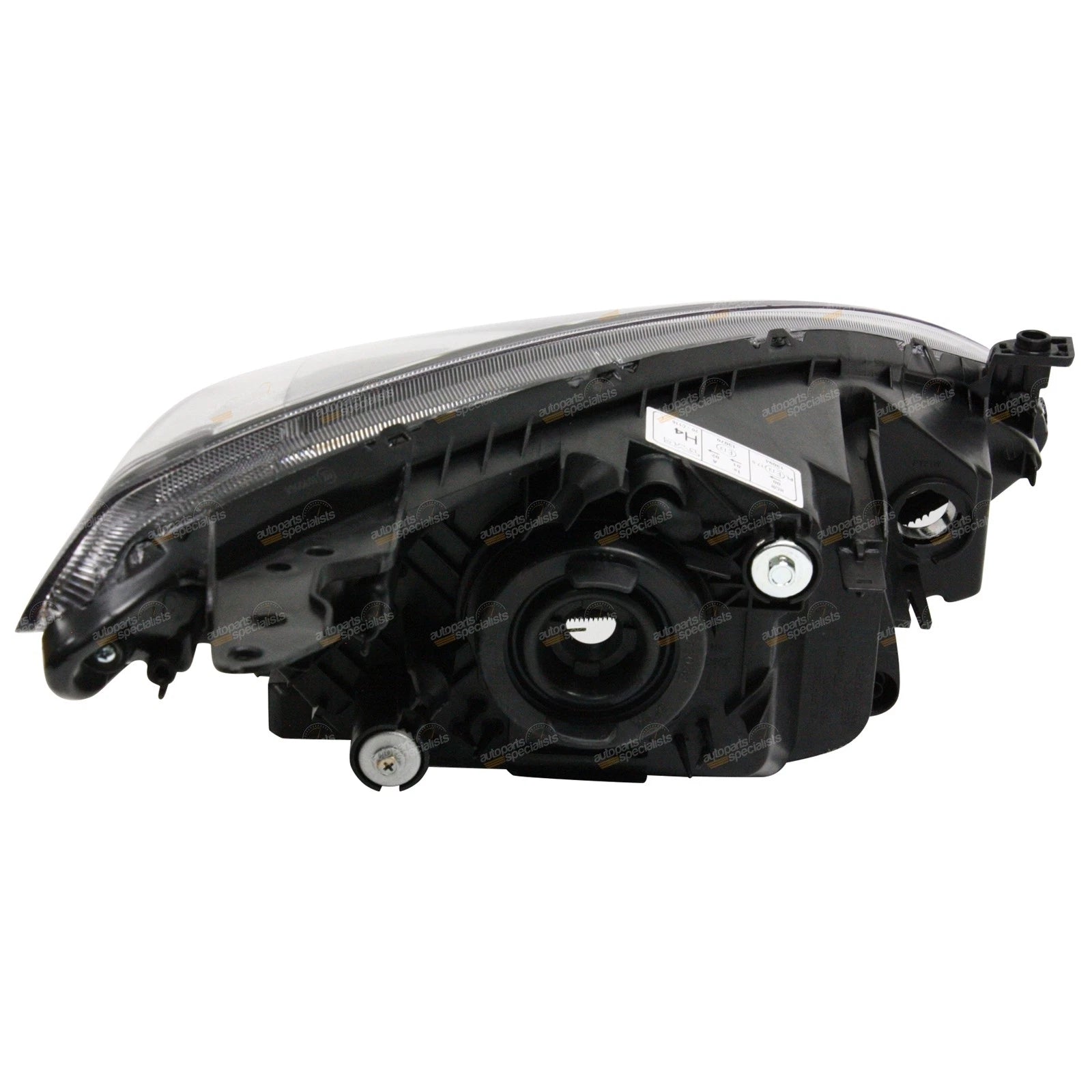 LH Black Headlight for Mazda 2 (2007–2014) DE Genki Maxx Neo LHS