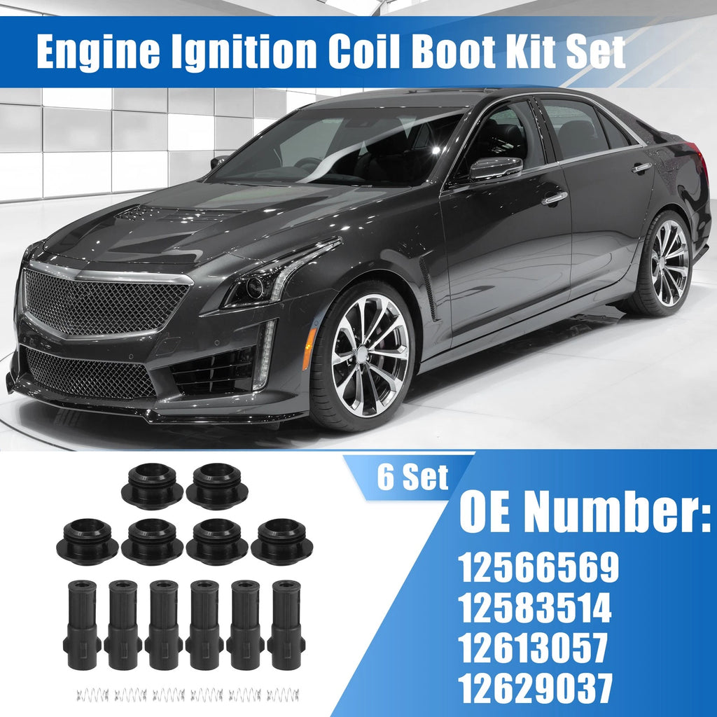 Ignition Coil Boot Kit 6 Set for Chevrolet Silverado (2014–2018)