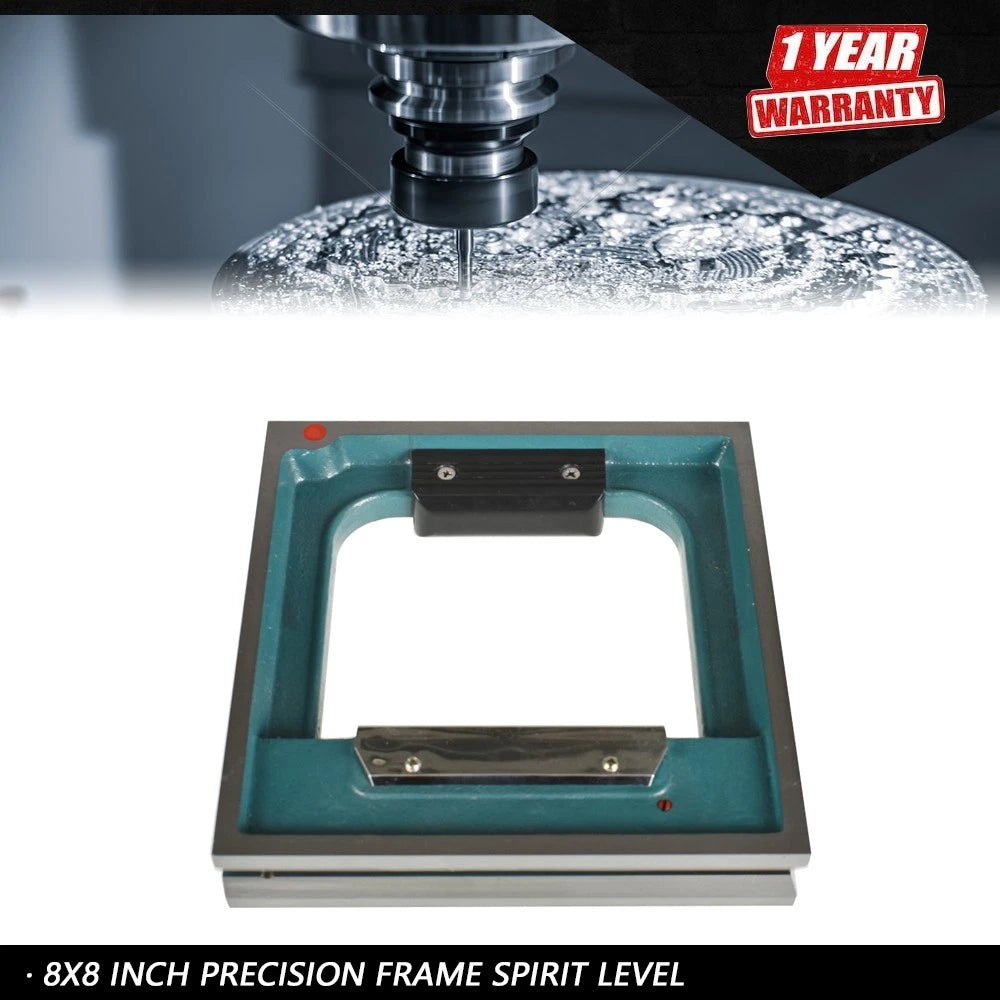 8" Precision Frame Spirit Level .0002" Graduation for Automotive Use