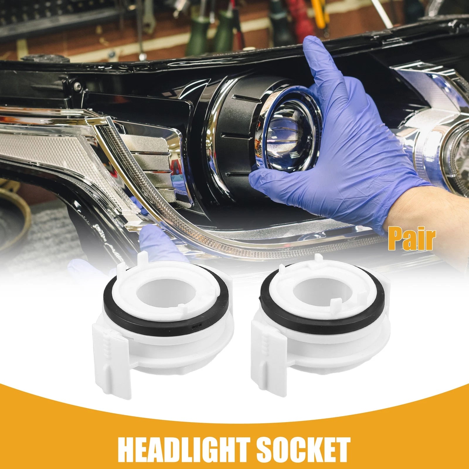 Headlight Retainer Socket Pair for BMW E46 (1999–2006)