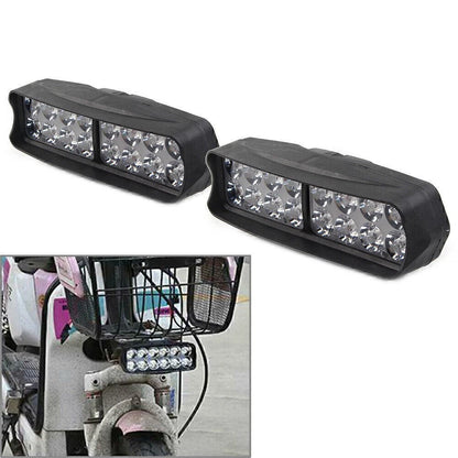 2X 16-LED Motorcycle Headlight Spot Fog Light for UTV ATV