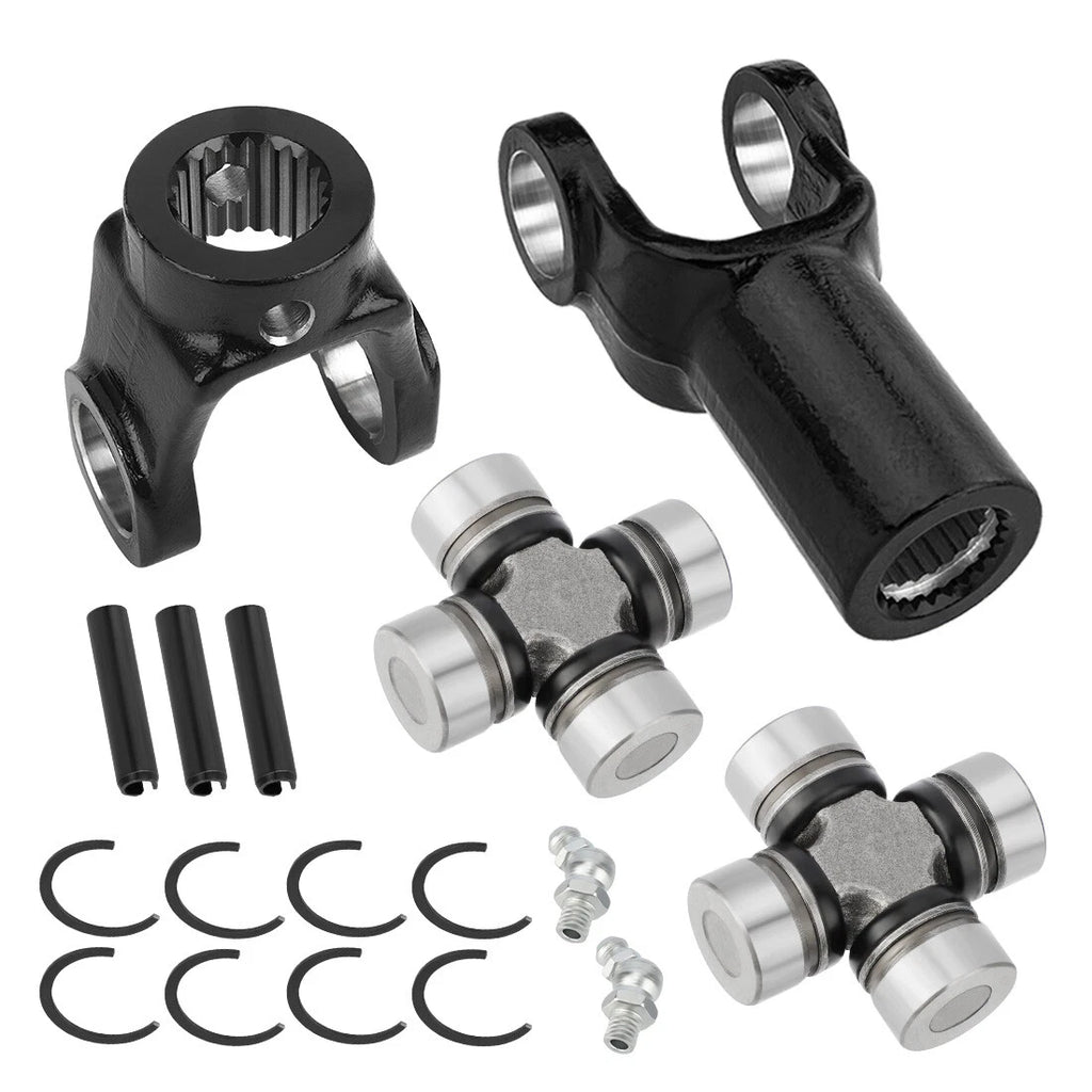 Set of 2 Front Prop Shaft Yoke & U-Joint 3235502 for Polaris Brutus HD (2013–2018)