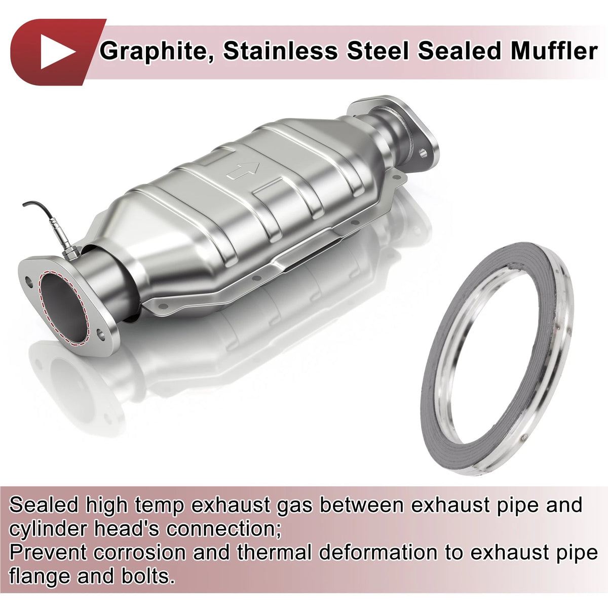 41mm Exhaust Manifold Gasket for - Graphite, Stainless Steel