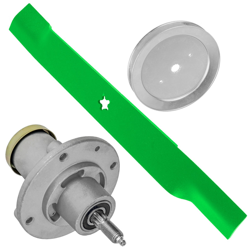 Deck Spindle with Pulley and Blade Replacement for Dixon 61" (2000–2010)