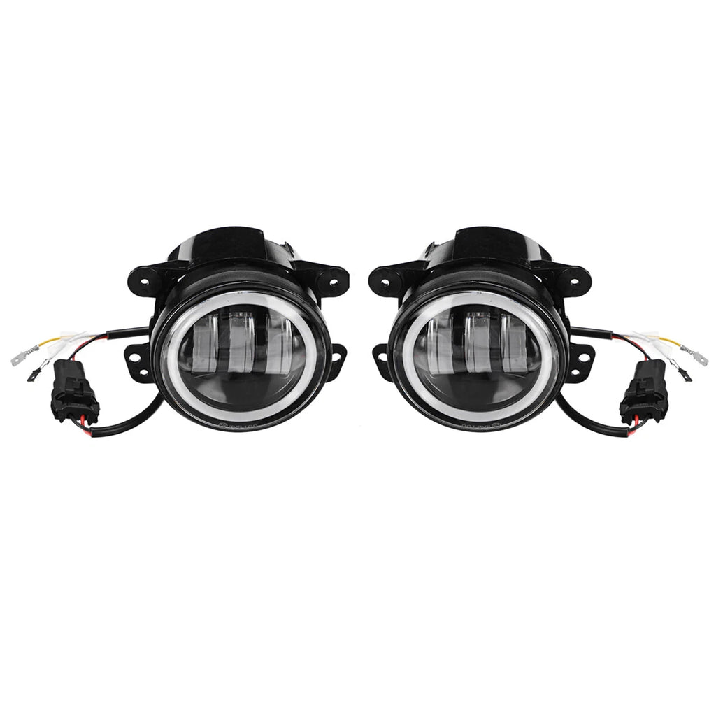 4 Inch LED Fog Light Driving Lamp for Jeep Wrangler JK TJ Grand Cherokee (2007–2018)