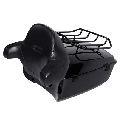 Trunk Backrest Mount Rack Light Speaker Plate for Harley Touring (2014–2026)