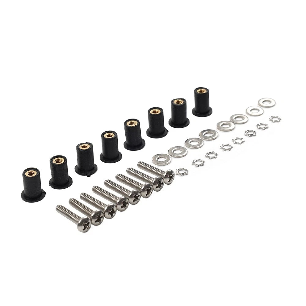 8PCS Headlight Bucket Nacelle Kit for Harley (Fits )