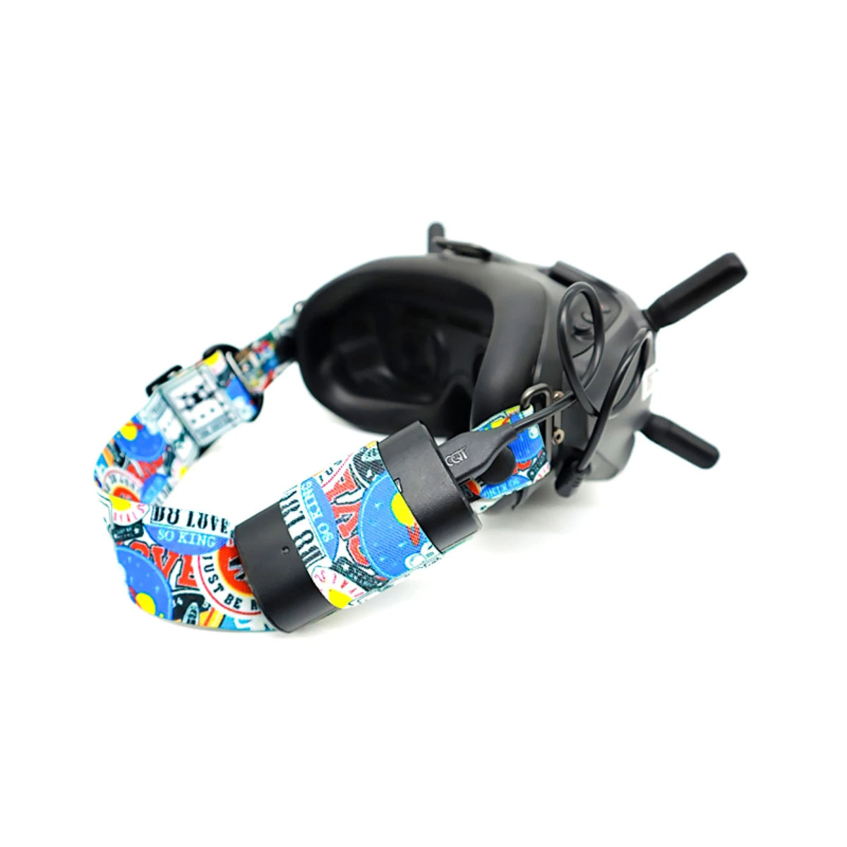 Elastic Head Strap for DJI FPV Goggles V (30cm Cable)
