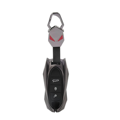 Remote Key Shell Case for Porsche 718 911 Macan Cayenne Cayman Boxster (2016–2023)