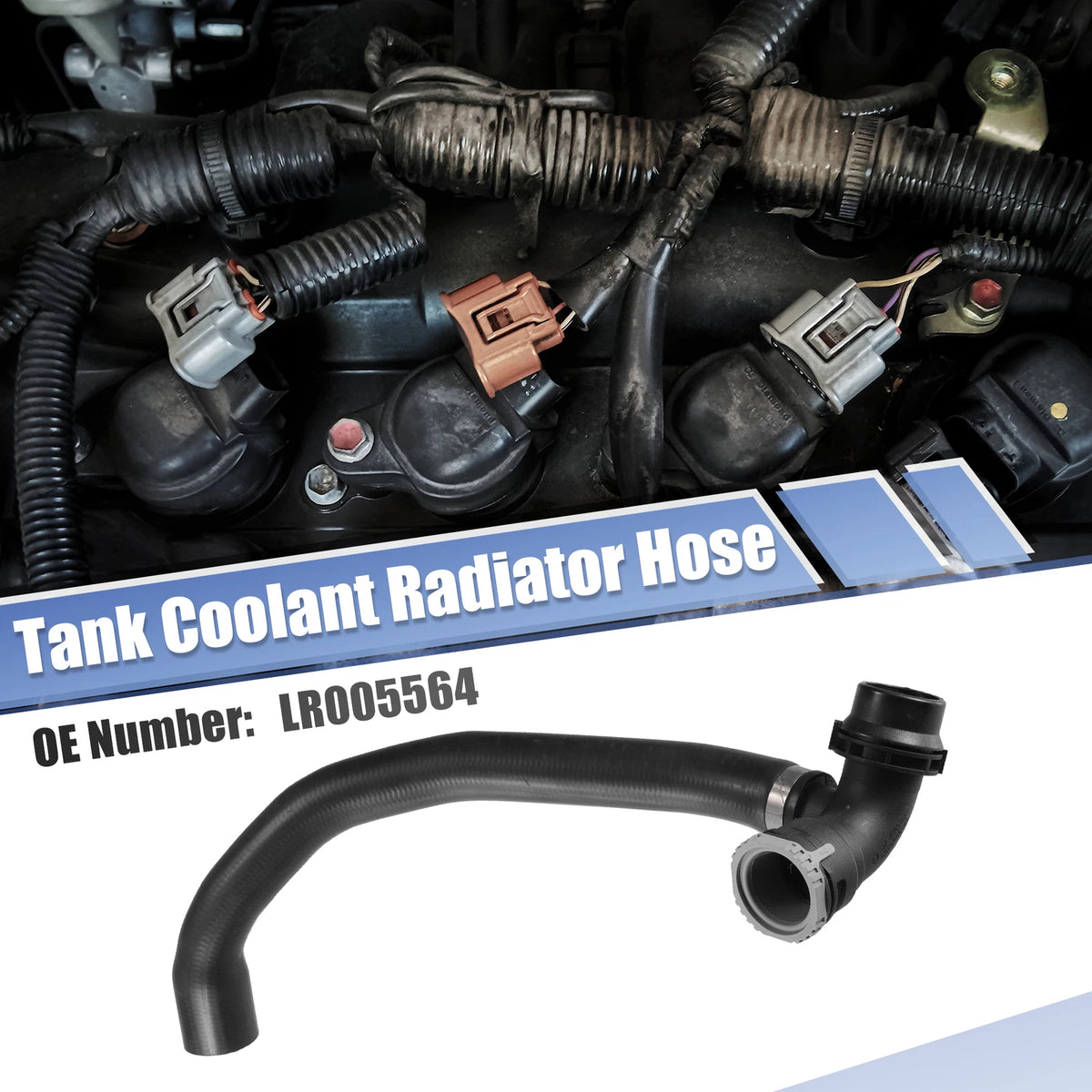 Heater Hose Radiator Expansion Tank Pipe for Land Rover LR2 (2008–2015) LR005564
