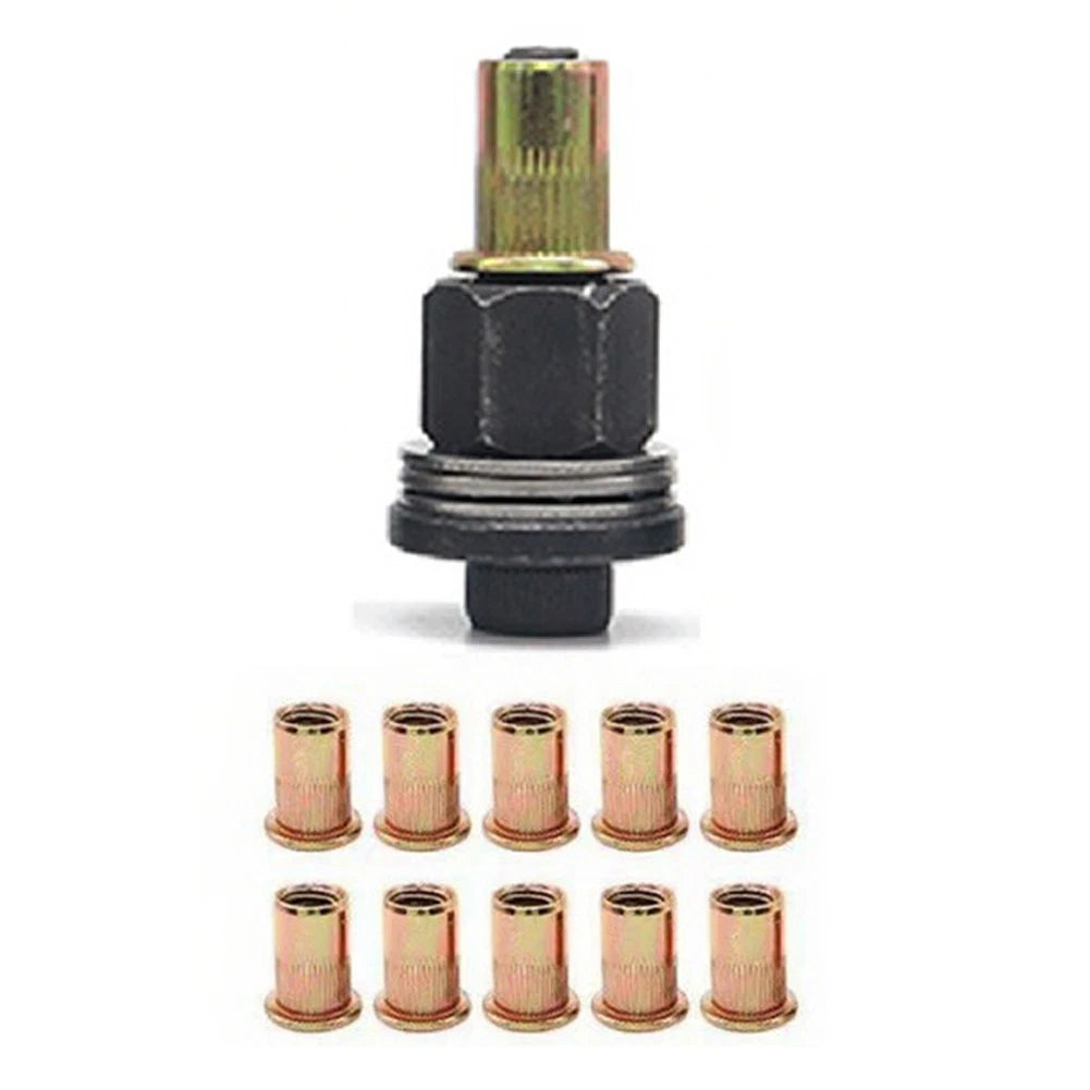 Rivet Nut Tool Set M6 with 10 Rivets for Manual Repair