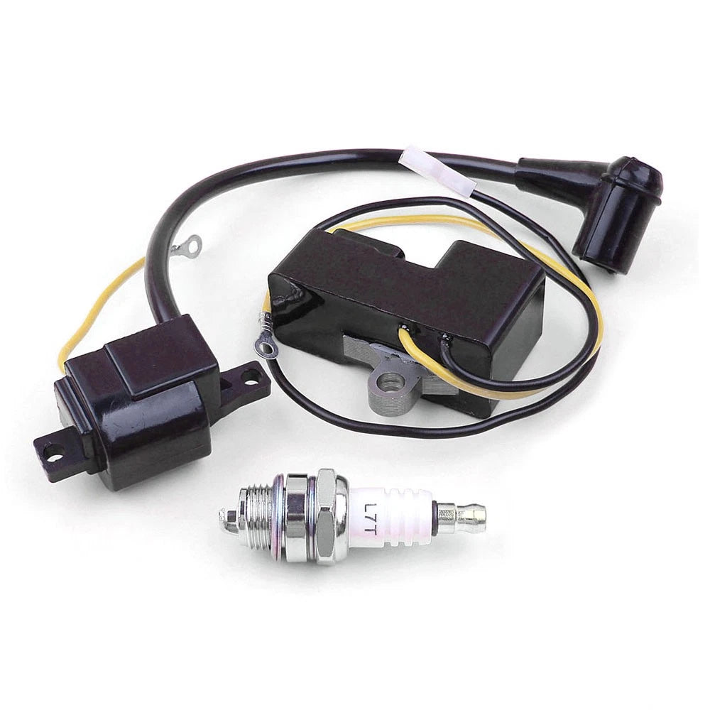 Ignition Coil & Spark Plug for Husqvarna 61 66 162 266 (Old Model)