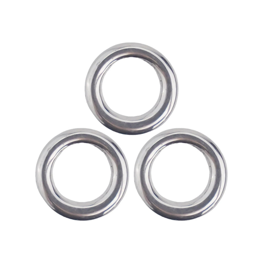 50 Heavy Duty Seamless Split Swivel Rings for Fishing Tools