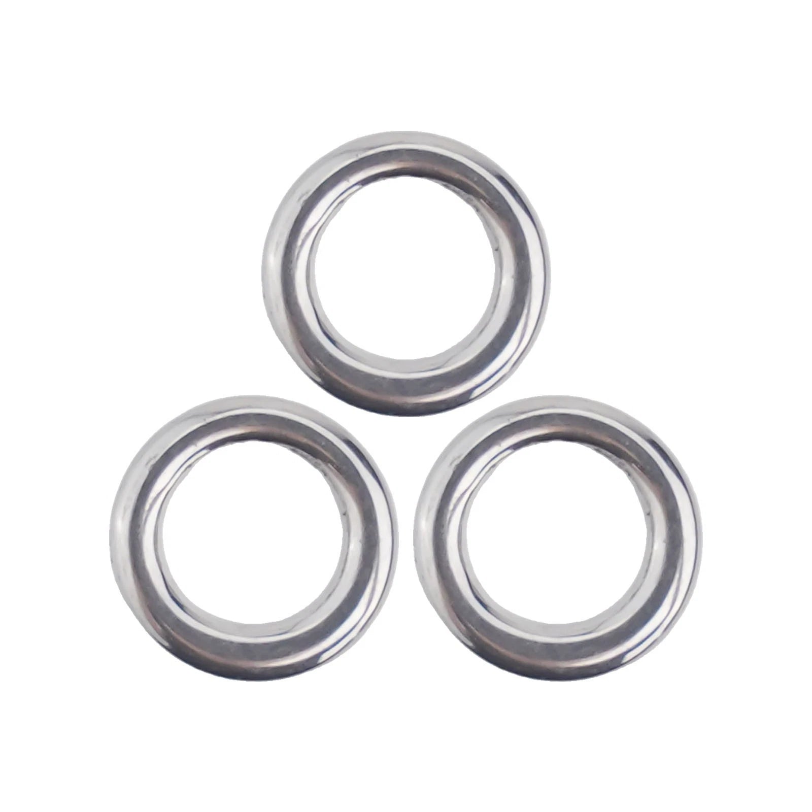 50 Heavy Duty Seamless Split Swivel Rings for Fishing Tools