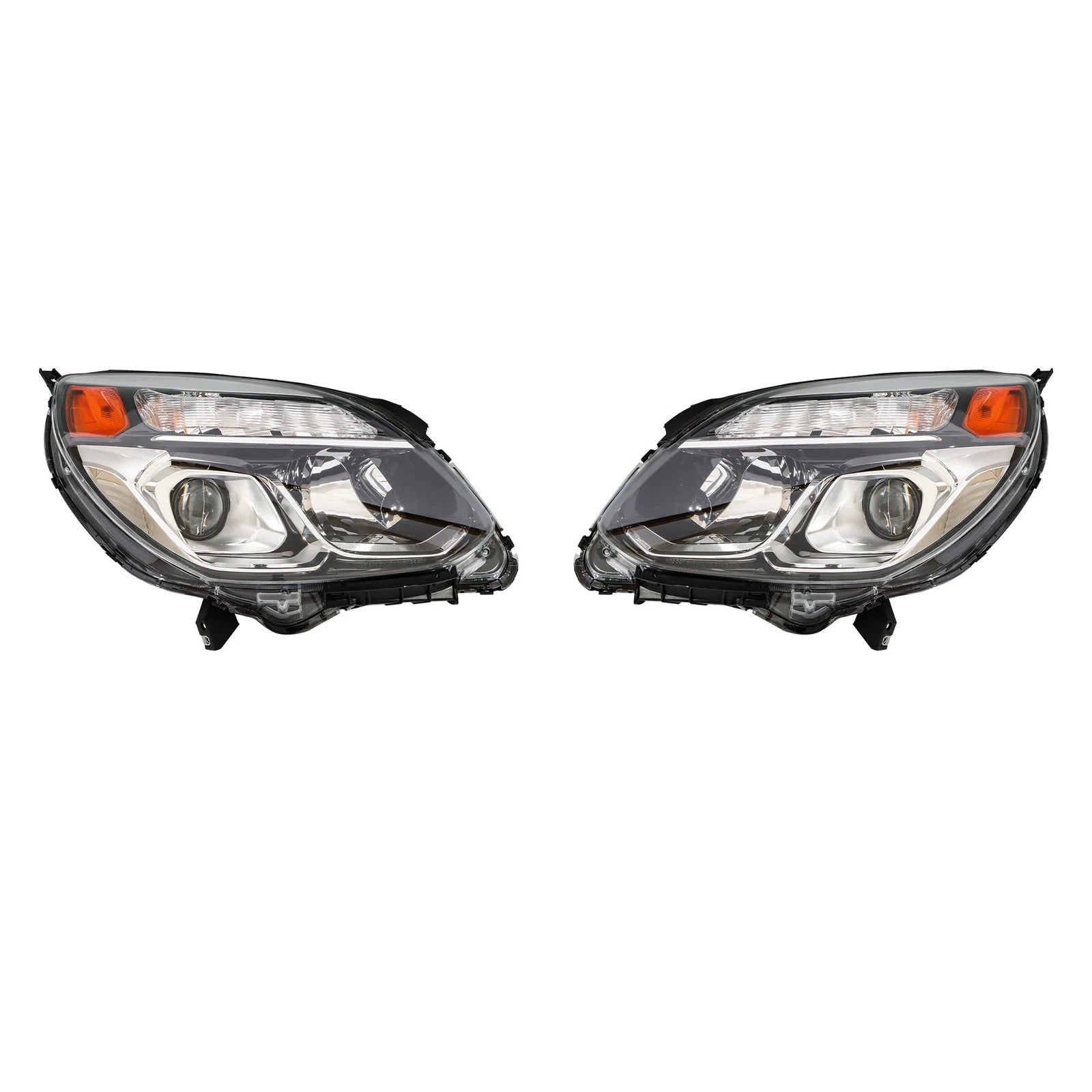 Set of 2 Halogen Projector Headlights for Chevy Equinox (2016–2017)