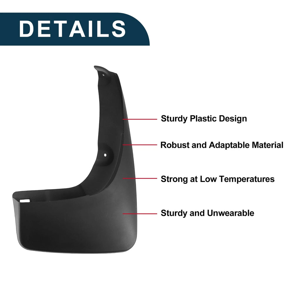 Mud Flaps Splash Guards 1 Set Replacement for Toyota RAV4 (2000–2005)
