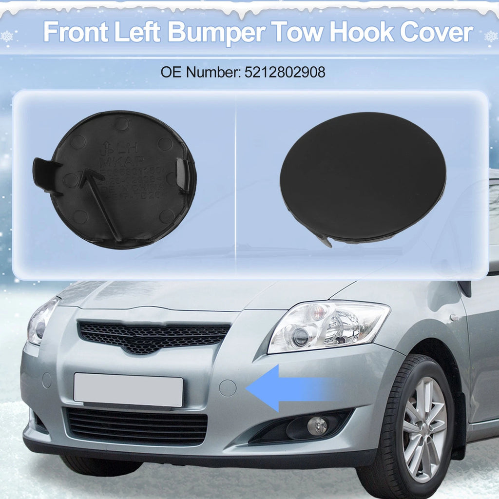Tow Hook Cover Cap Left Front OEM Replacement for Toyota Auris 2016-2018